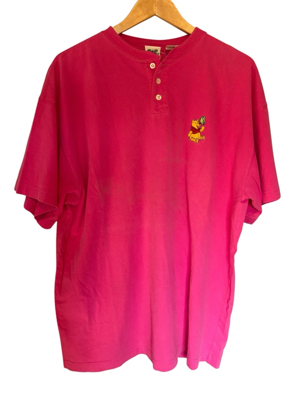 Vintage Winnie the Pooh Pink Button Tee
